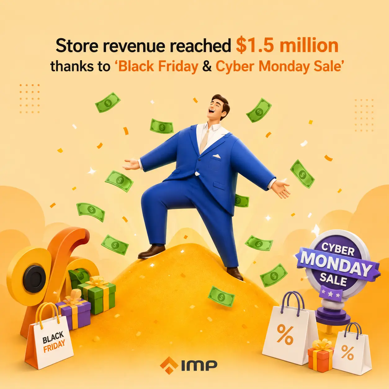 Store Revenue Reached $1.5 million Thanks To The "Black Friday & Cyber Monday Sale"