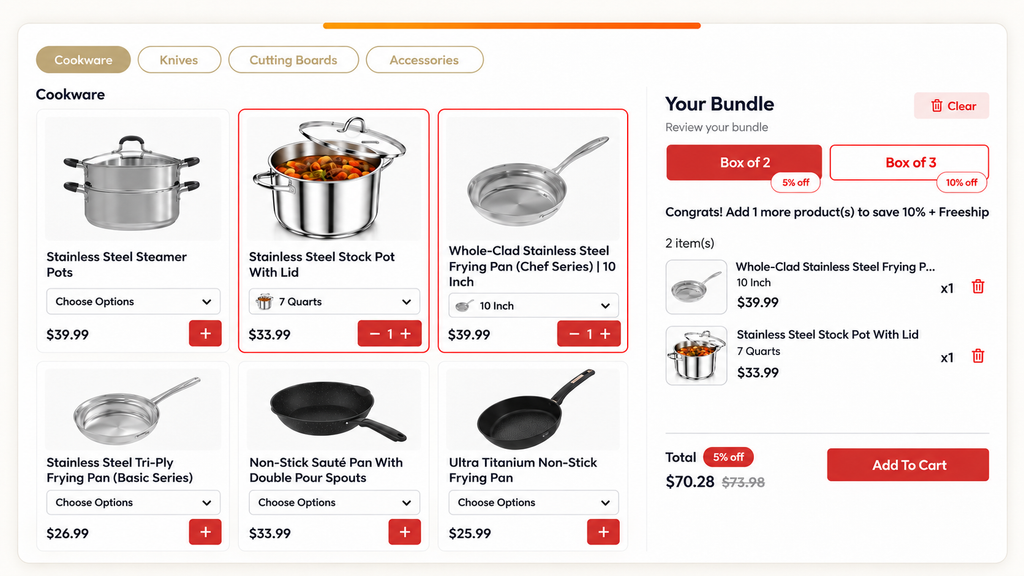 Build-Your-Own Bundle Shopping Experience