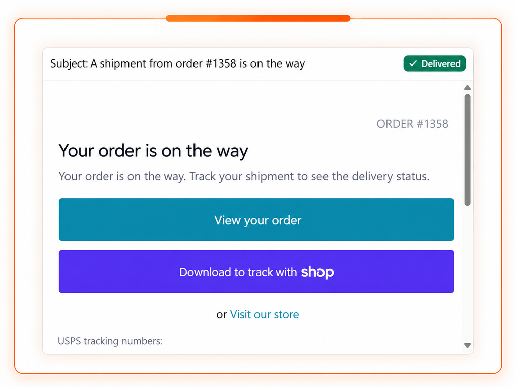 Shipping Confirmation Email