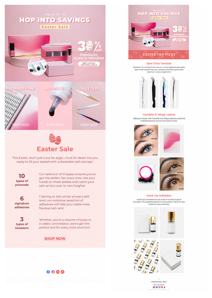 Successful Easter Email Design for Client